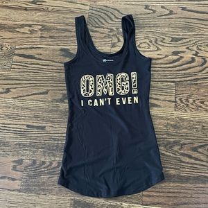 No Boundaries OMG I Can’t Even Women’s Black Tank Top